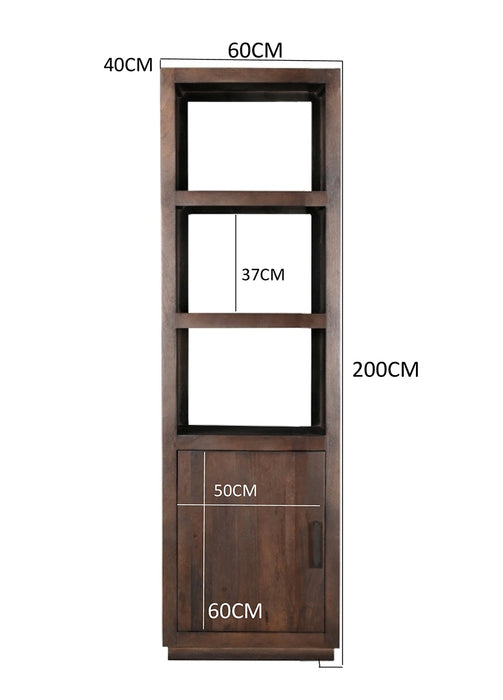 Jaxx Brown Kast - 60cm - Livingfurn