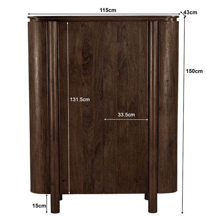 Salano Brown Kast 150 cm