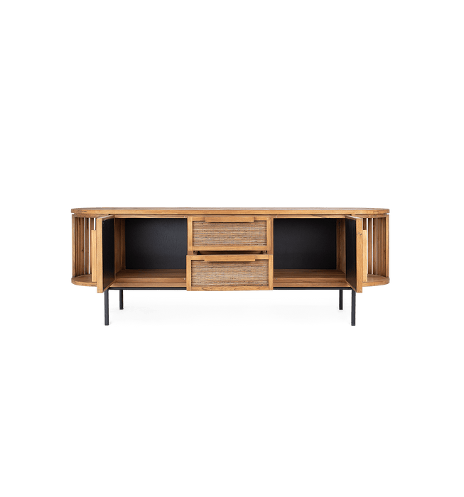 Coco Dresser 2 Doors 2 Drawers 2 Open Racks