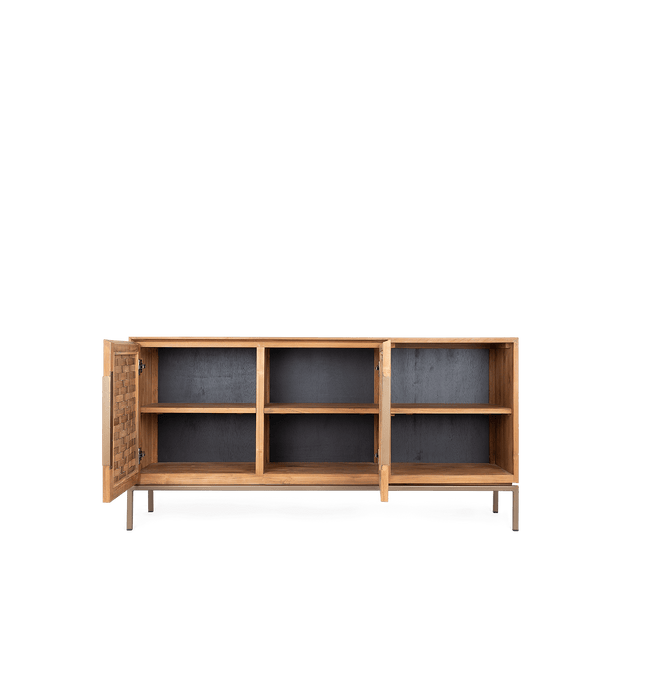 Karma Pure Low Dressoir - Teak & Bamboe