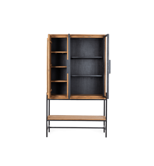 Outline Cabinet 3 Doors 1 Open Rack