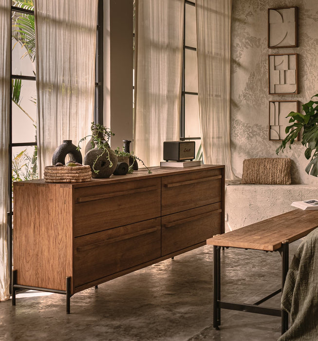 Outline Dressoir met 4 Laden - Teak Hout