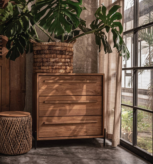 Outline Dressoir met 3 Lades - Gerecycled Teakhout