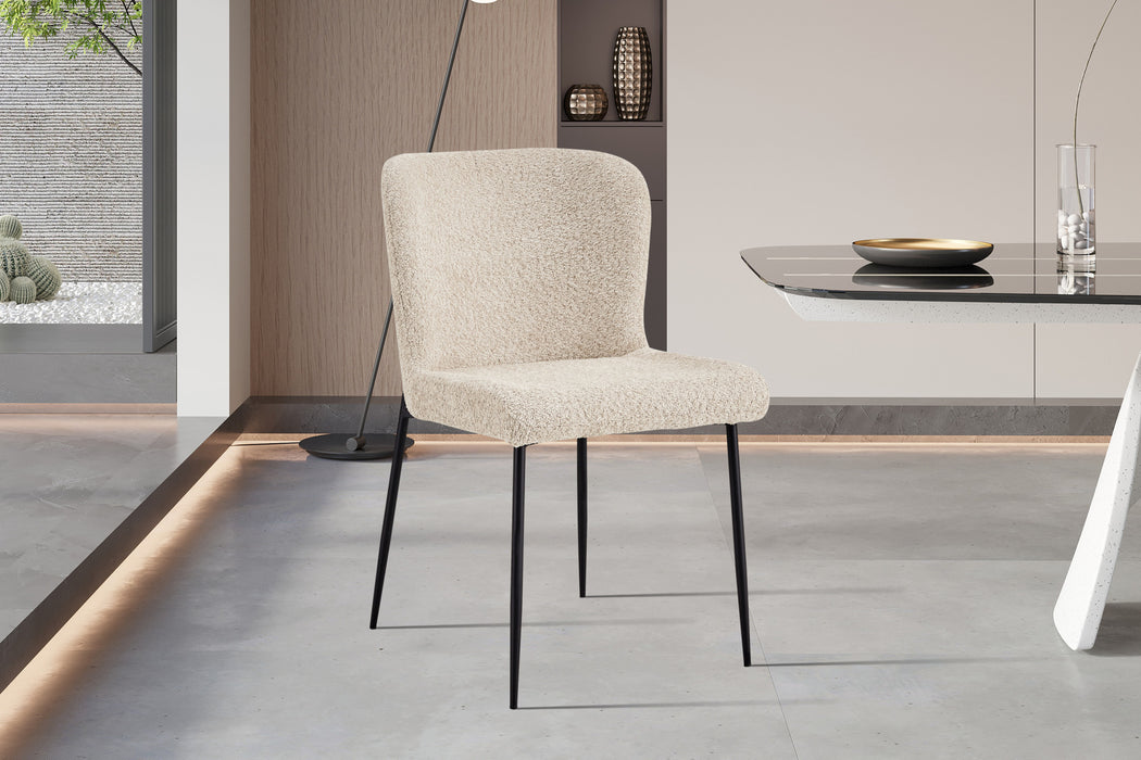 Stoel 'Lisa' Bouclé Beige (2 per doos)