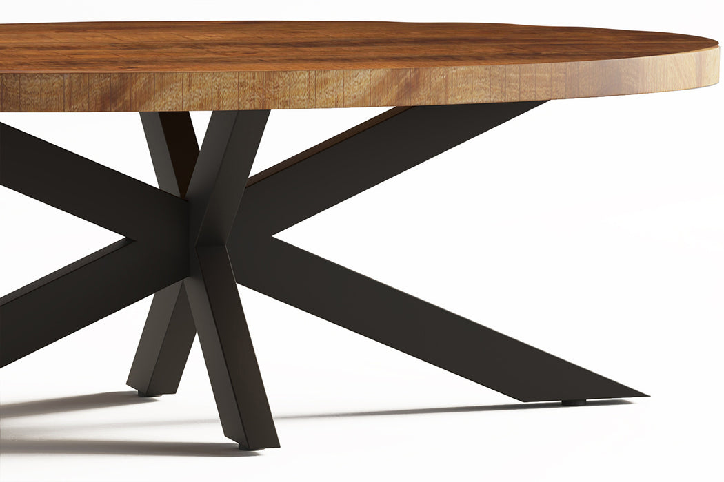Salontafel 'Madeira' Ovaal Mango hout (1c)
