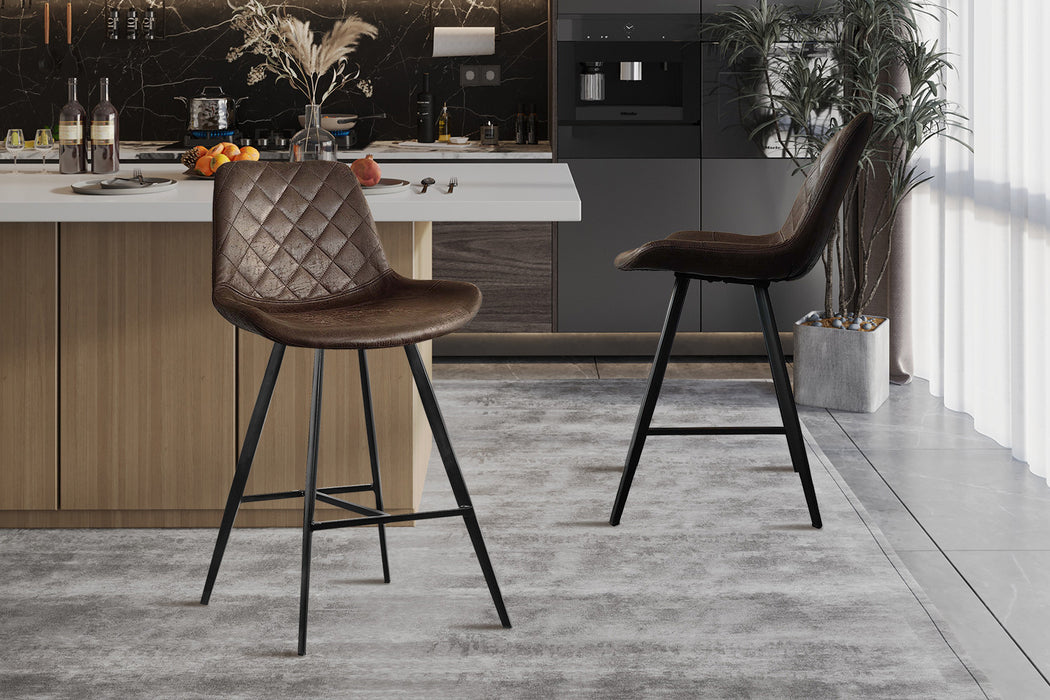 Counterstoel 'Alicante' PU Ote Topper 05 Donkerbruin (2 per doos)