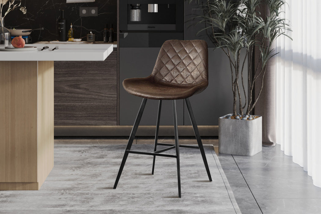Counterstoel 'Alicante' PU Ote Topper 05 Donkerbruin (2 per doos)