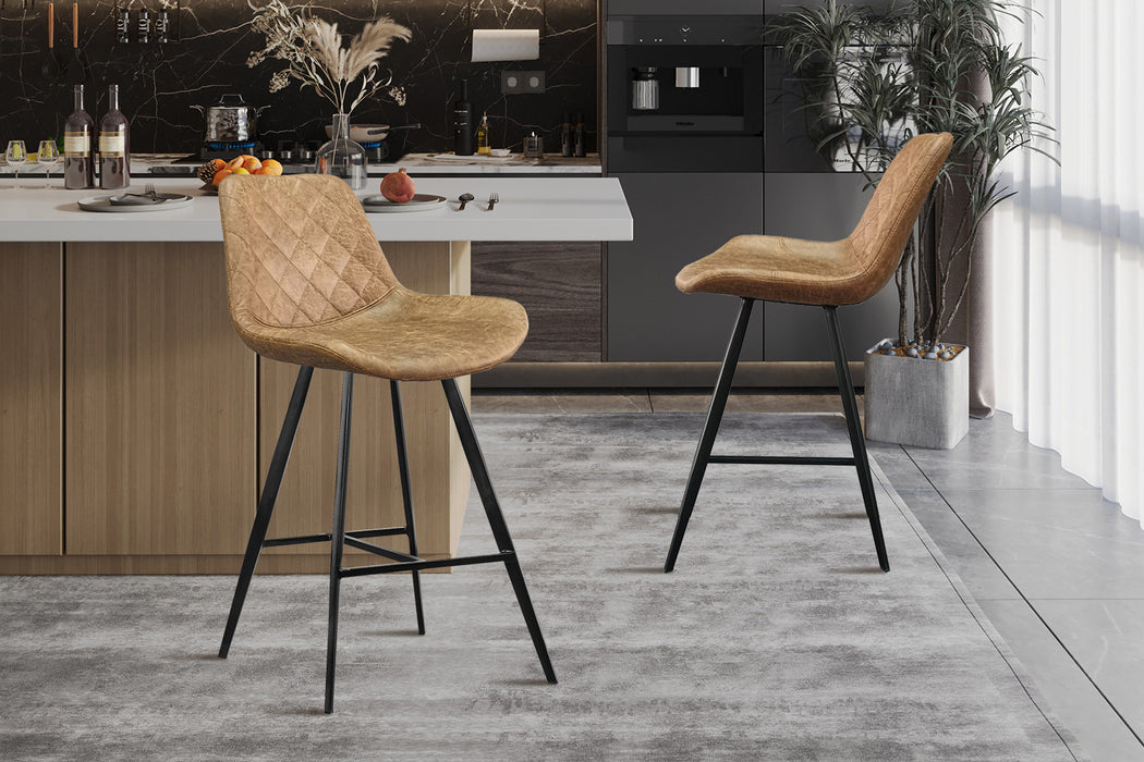 Counterstoel 'Alicante' PU Ote Topper 02 Cognac (2 per doos)