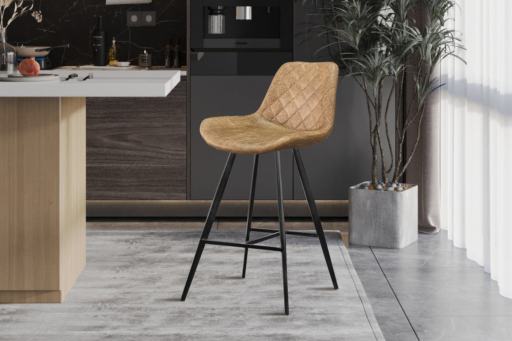 Counterstoel 'Alicante' PU Ote Topper 02 Cognac (2 per doos)