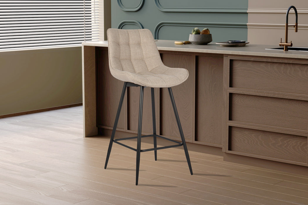 Counterstoel 'Ariba' Stof Ote Montego 178 Beige/Lichtgrijs (2 per doos)