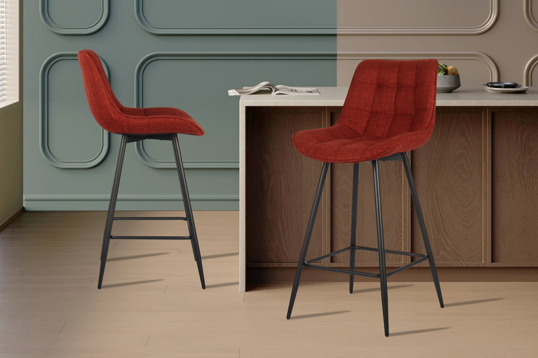 Counterstoel 'Ariba' Stof Ote Montego 253 Rood (2 per doos)
