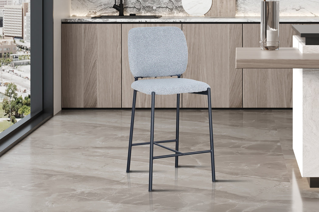 PROMO - Counterstoel 'Sophia' Stof Lichtgrijs (2 per doos)