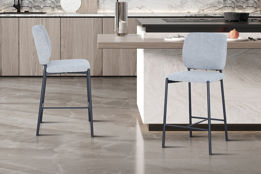 PROMO - Counterstoel 'Sophia' Stof Lichtgrijs (2 per doos)