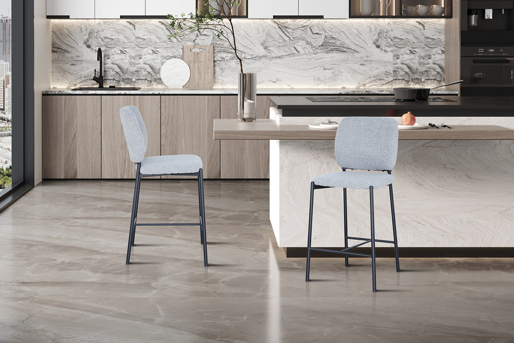 PROMO - Counterstoel 'Sophia' Stof Lichtgrijs (2 per doos)