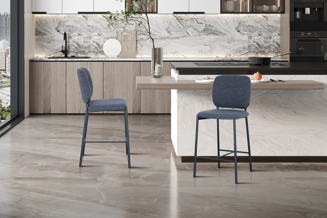 PROMO - Counterstoel 'Sophia' Stof Donkergrijs (2 per doos)