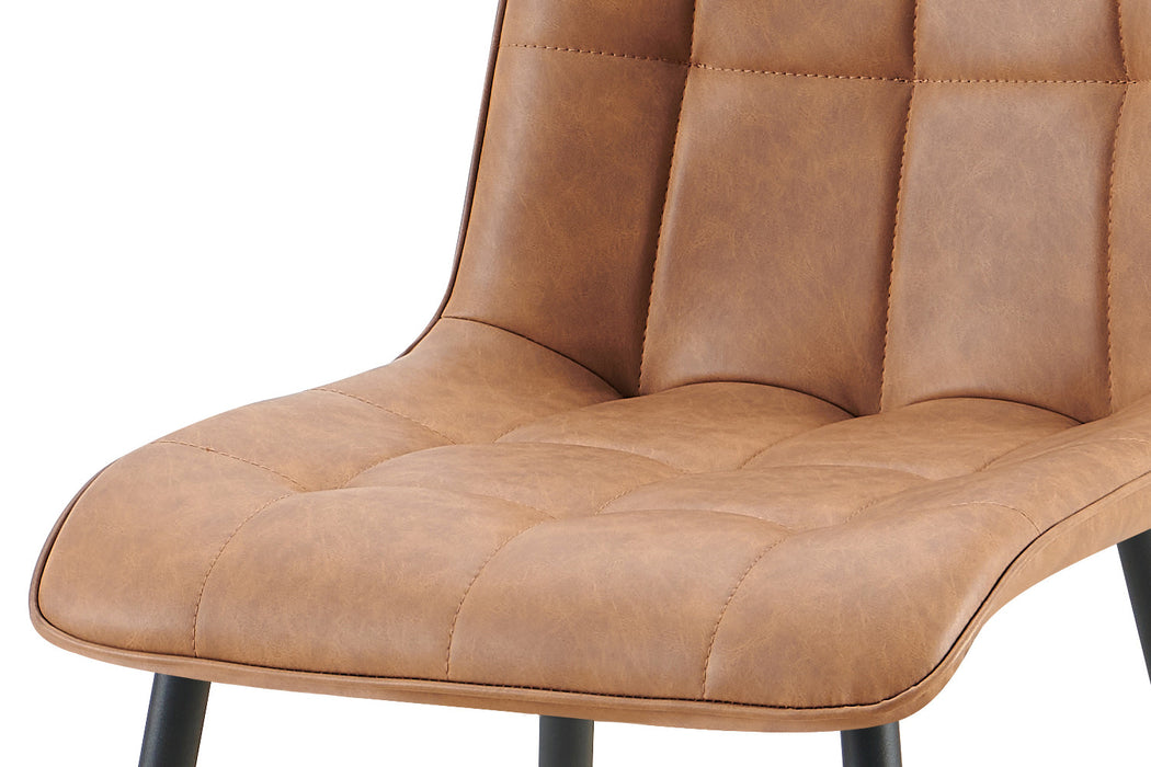 Set van 4 stoelen 'Furas' Vintage PU Cognac (1c)