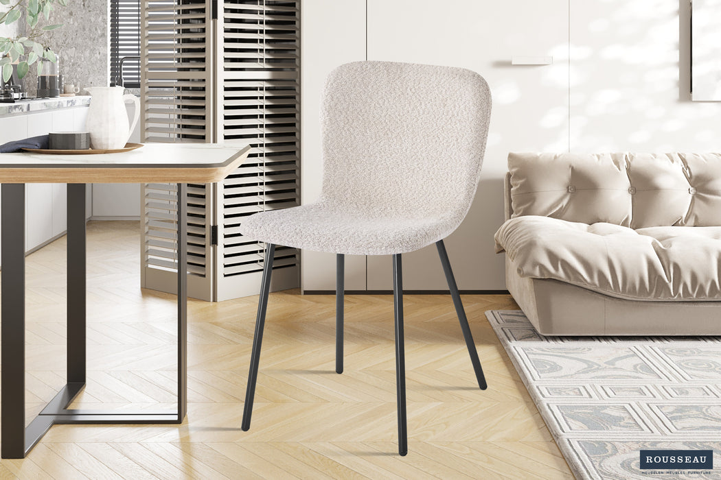 Stoel 'Susan' Bouclé Zand (2 per doos)