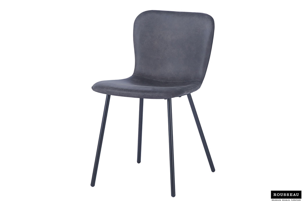 Stoel 'Susan' PU Donkergrijs (2 per doos)