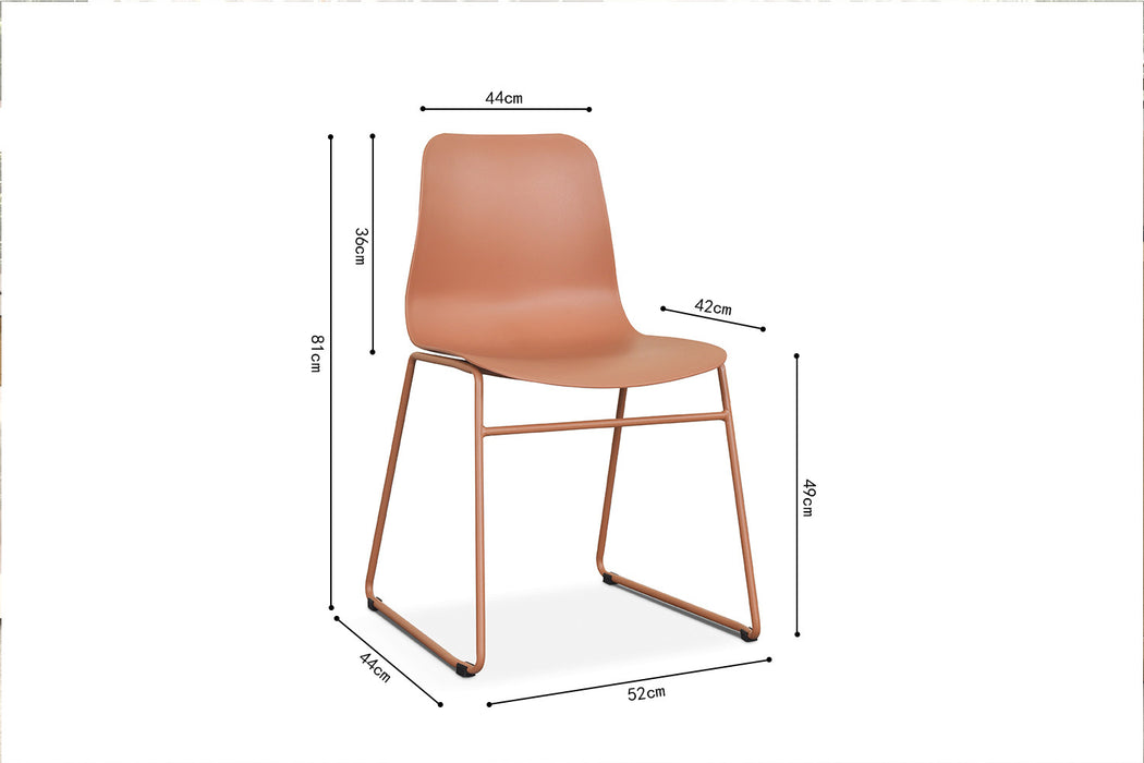 Stoel 'Marie' PP Terracotta (2 per doos)