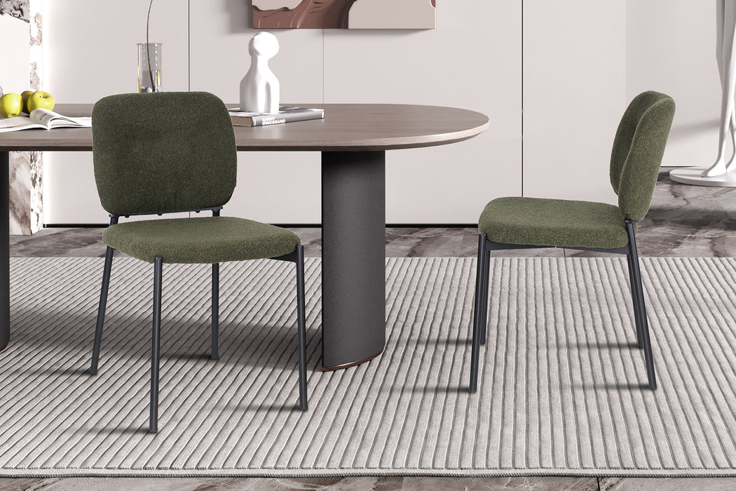 PROMO - Stoel 'Sophia' Stof Groen (2 per doos)