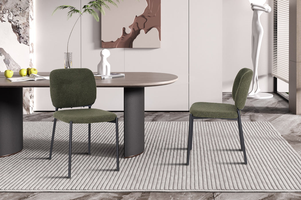 PROMO - Stoel 'Sophia' Stof Groen (2 per doos)