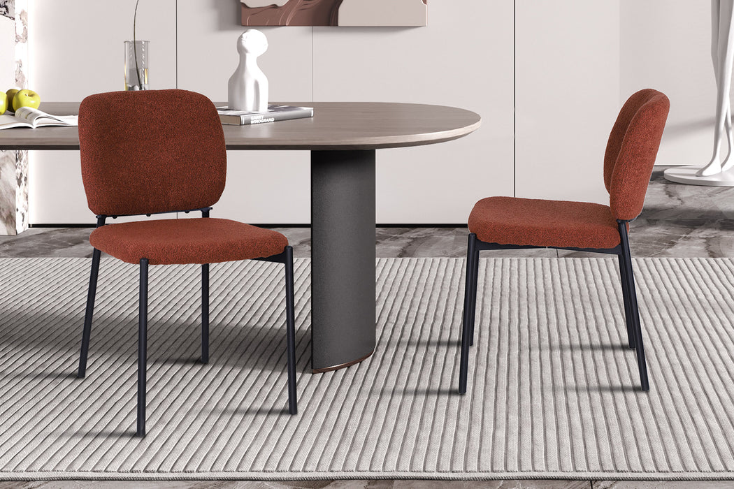 PROMO - Stoel 'Sophia' Stof Roest (2 per doos)
