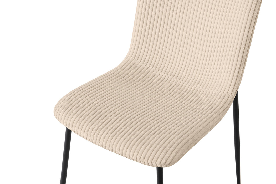 Stoel 'Alice' Corduroy Beige (2 per doos)