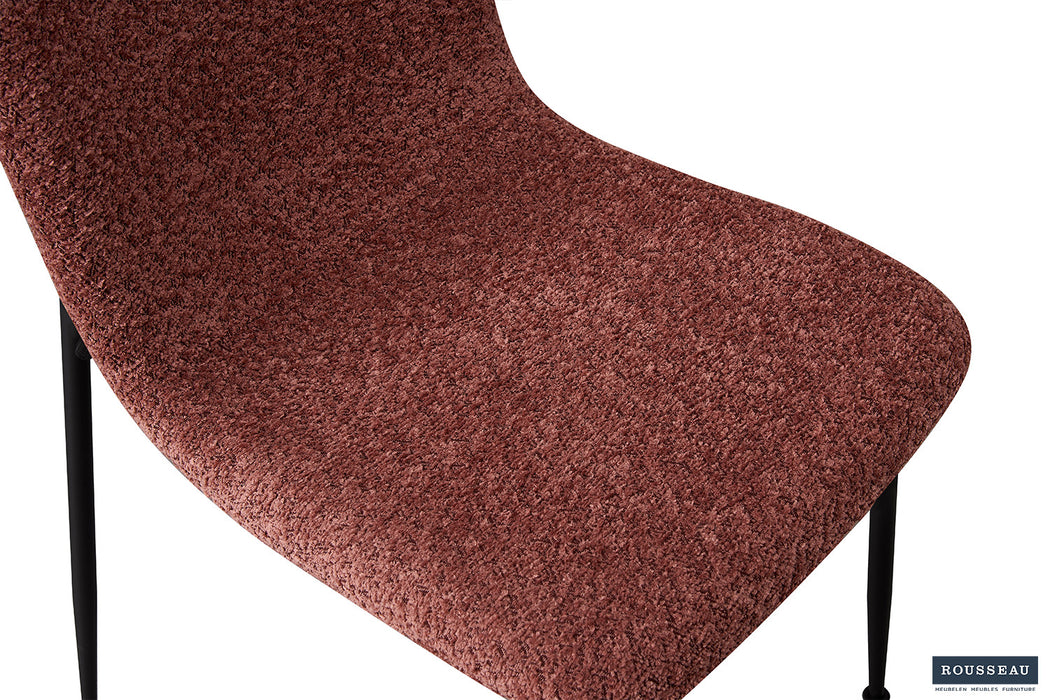 Stoel 'Alice' Bouclé Roze (2 per doos)