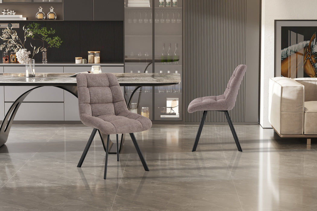 Stoel 'Lizzy' Stof Ote Share 400 Peper (2 per doos)