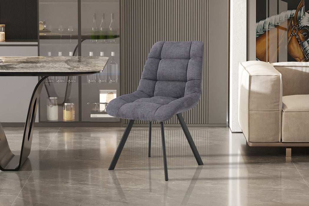 Stoel 'Lizzy' Stof Ote Share 456 Donkergrijs (2 per doos)