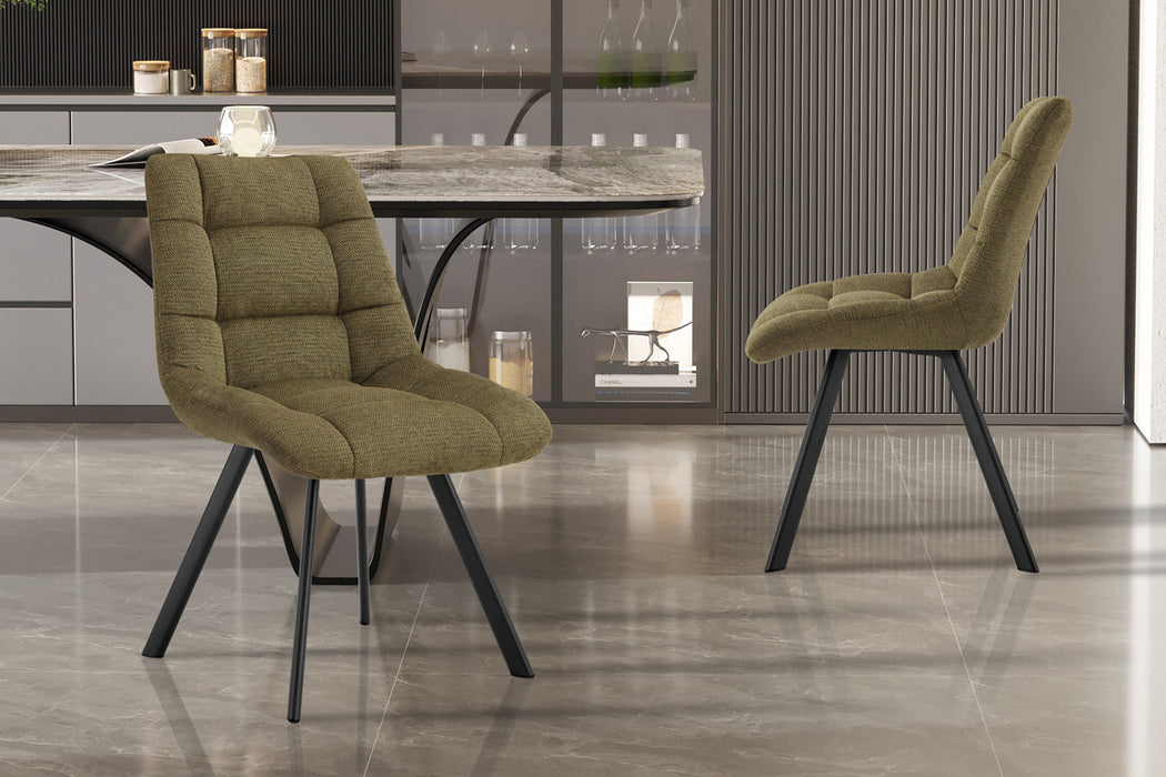 Stoel 'Lizzy' Stof Ote Share 353 Groen (2 per doos)