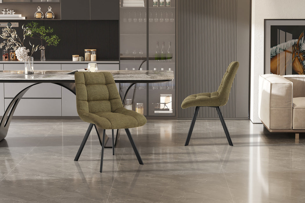 Stoel 'Lizzy' Stof Ote Share 353 Groen (2 per doos)