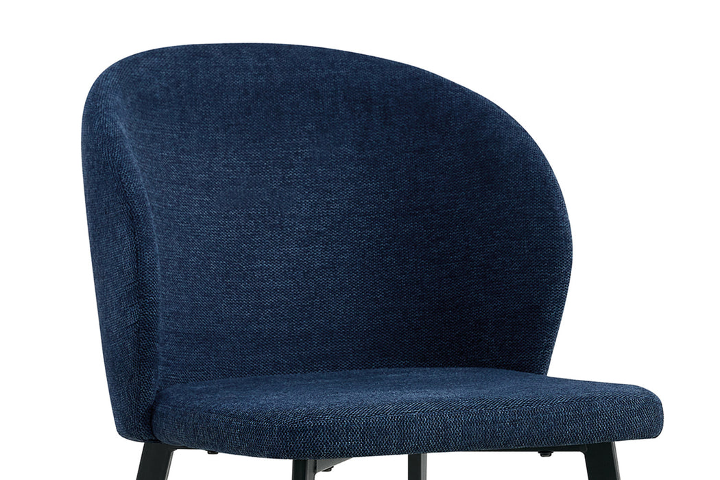 SALE - Stoel 'Toledo' Stof Blauw (2 per doos)