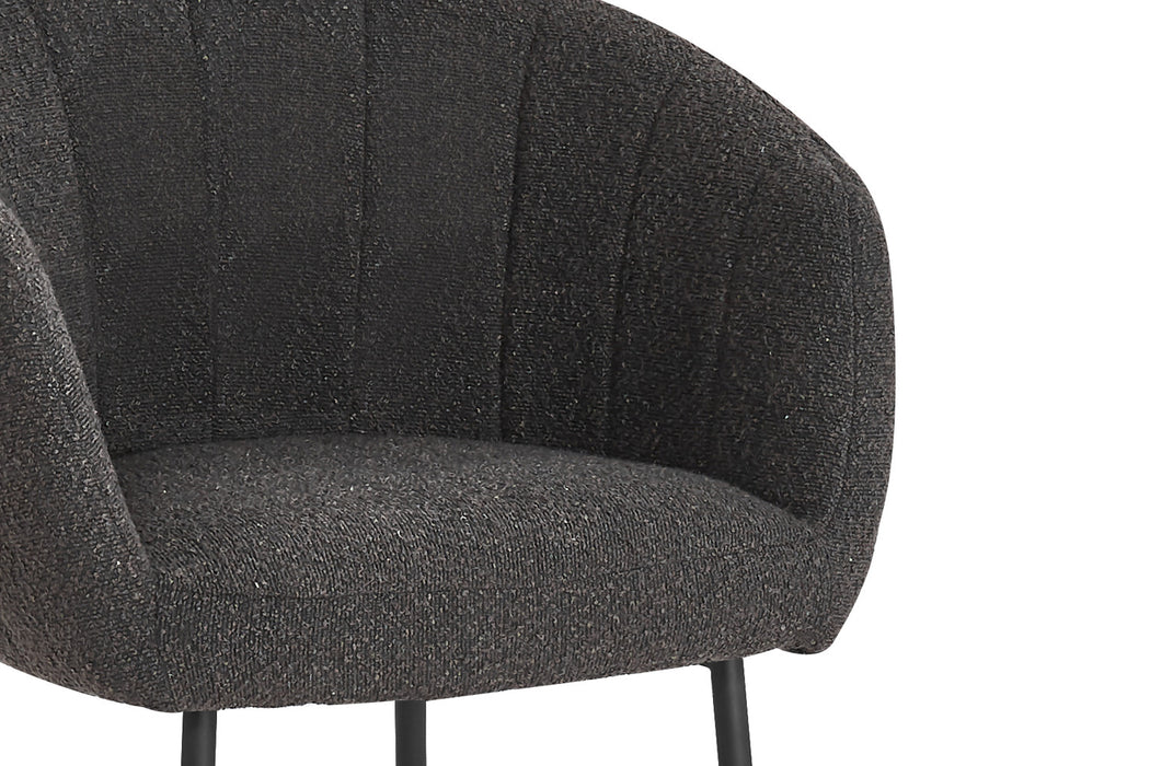 SALE - Stoel 'Sevilla' Bouclé Grijs (2 per doos)
