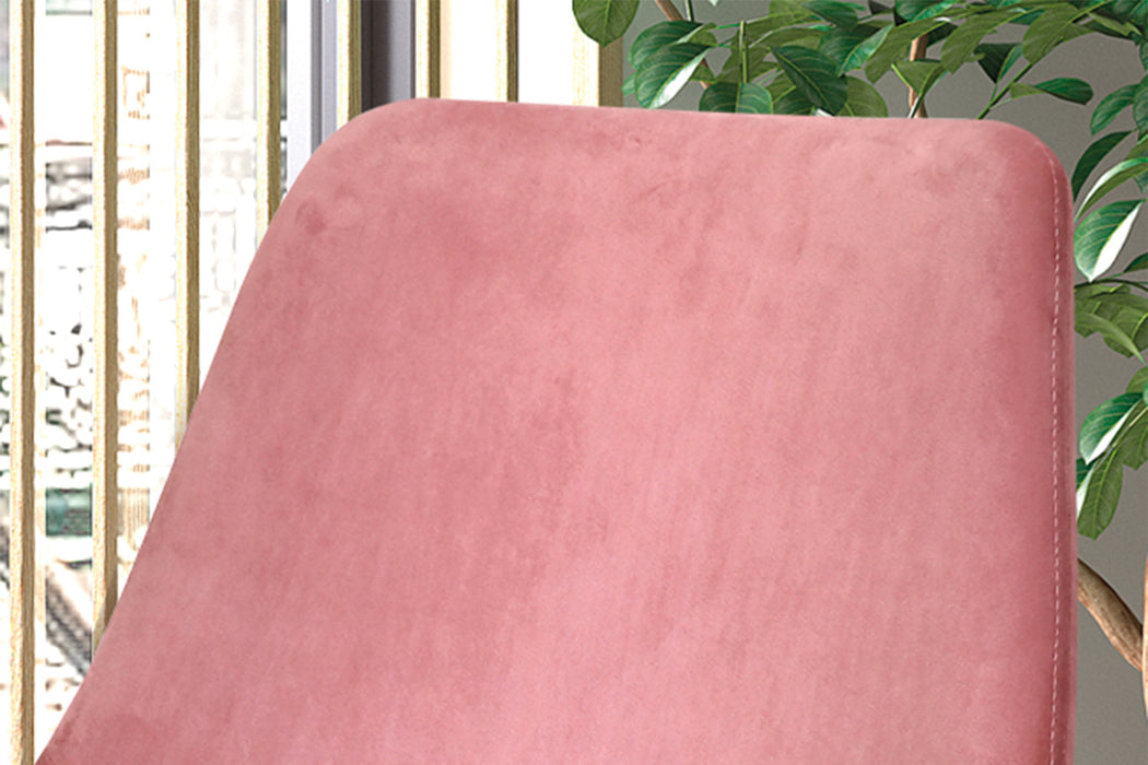 Stoel 'Mirano' Fluweel Roze (2 per doos)