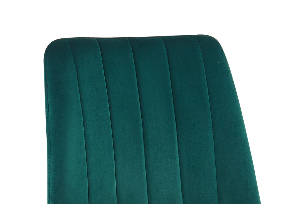 Stoel 'Willis' Fluweel Groen (4 per doos)