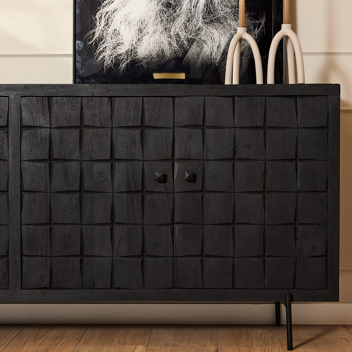 Dressoir Brandy Black | 220 cm