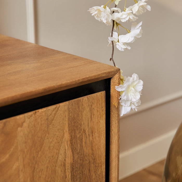 RichWood Tv-meubel - 120 cm - Mangohout & Metaal