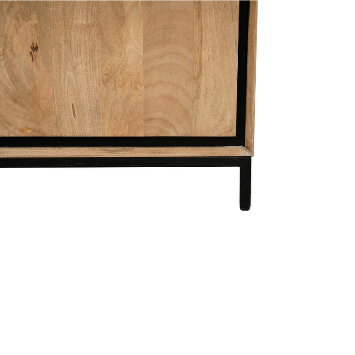 RichWood Tv-meubel - 120 cm - Mangohout & Metaal
