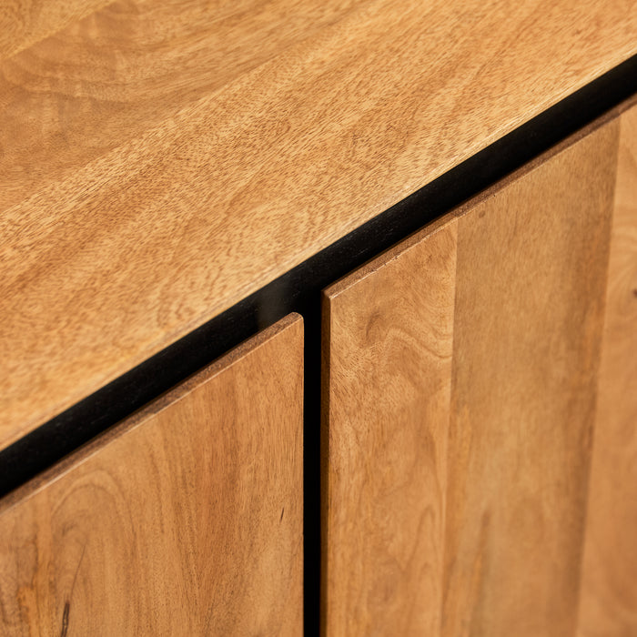 Tv meubel RichWood - 150 cm | Mangohout & Metaal