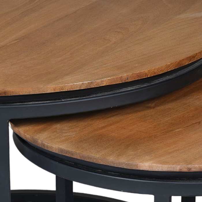 Salontafel RichWood - Set van 3 - Mangohout