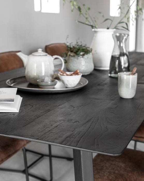 Dining table Shape rectangular BLACK