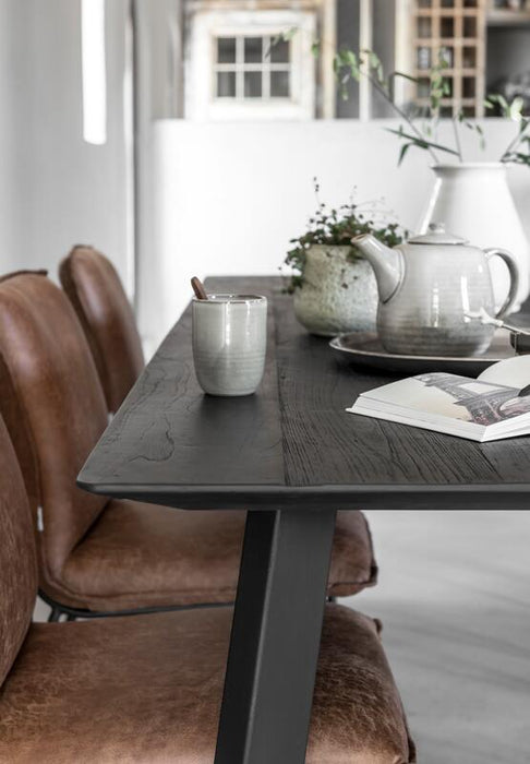 Dining table Shape rectangular BLACK