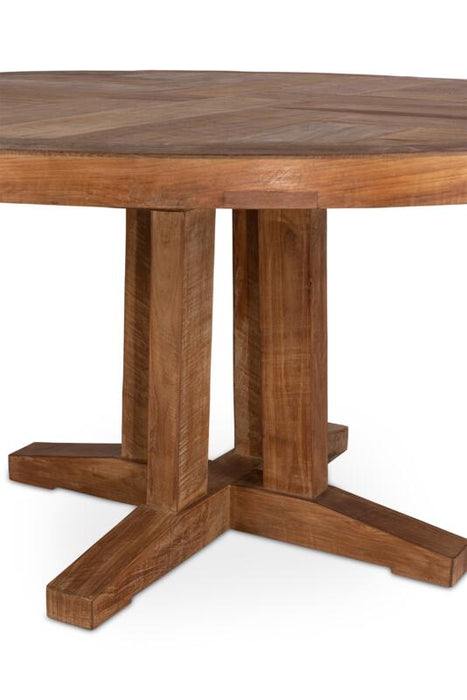 Castello Ronde Eettafel - Gerecycled Teakhout - Ø160cm