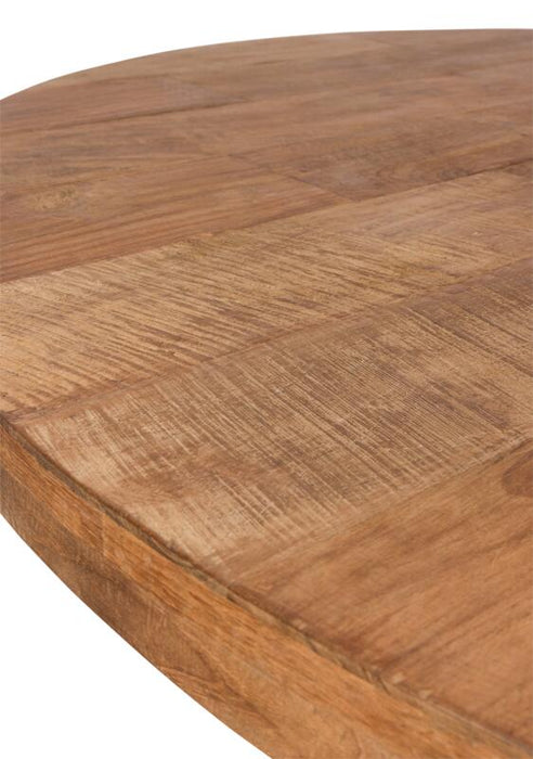 Tradition Ronde Eettafel - 140 cm - Gerecycled Teakhout
