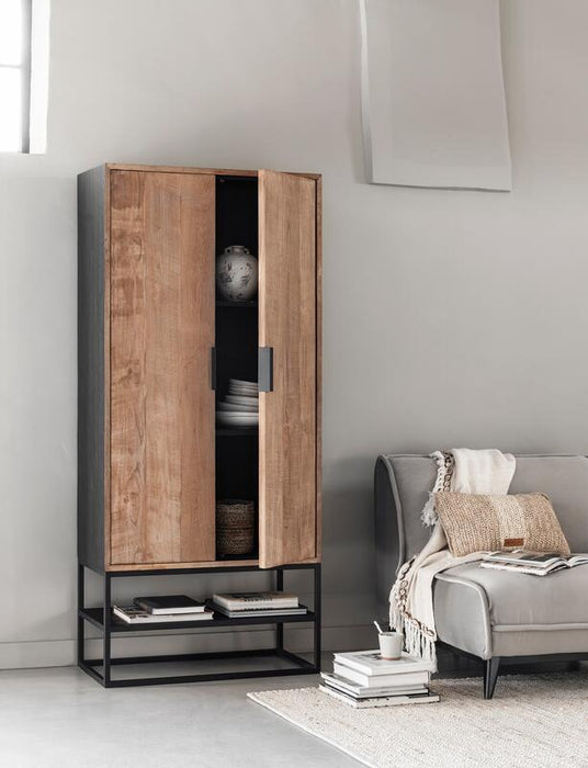Cupboard Cosmo - 2-deurs kast van gerecycled teakhout