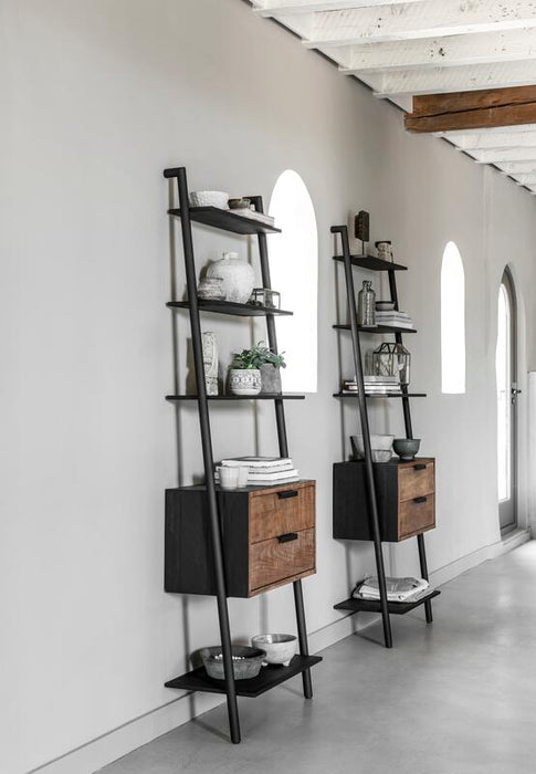 Cosmo Rack - 2 Lades - Gerecycled Teakhout