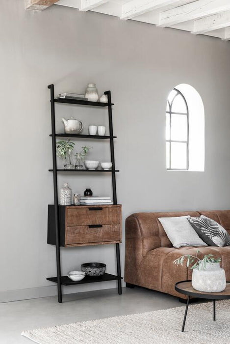 Cosmo Rack - 2 Lades - Gerecycled Teakhout