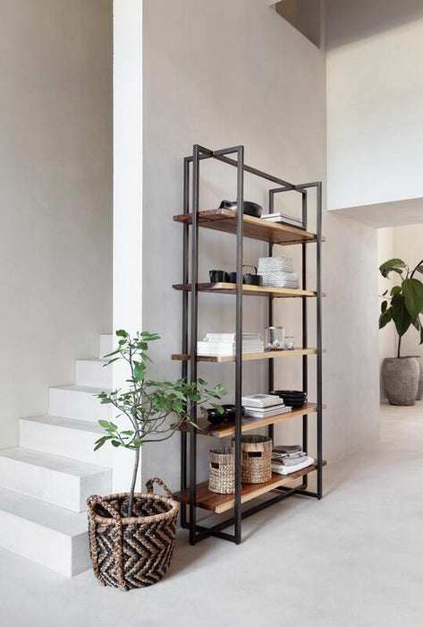 Bookrack Flare High - Boekenkast van Suar Hout