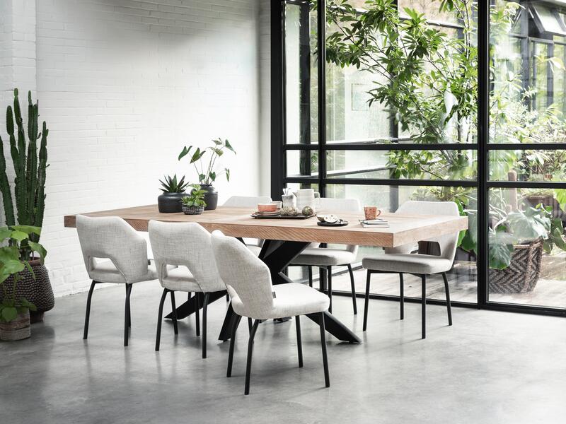 Lincoln Eettafel - Rechthoekig - Gerecycled Teakhout